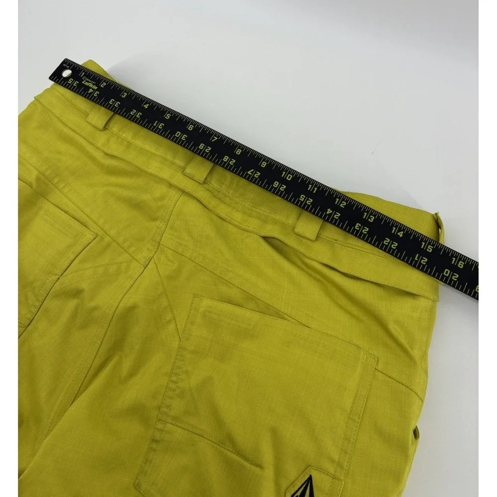 Volcom Nova Ins Highlighter Yellow Snowboard Pants Youth XL Insulated Ski Modern